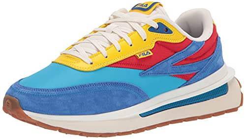 Fila Men's Renno Sneaker, Atomic Blue/Prince Blue/Fiery Red, 13 Fila Men's Renno Sneaker, Atomic Blue/Prince Blue/Fiery Red, 13