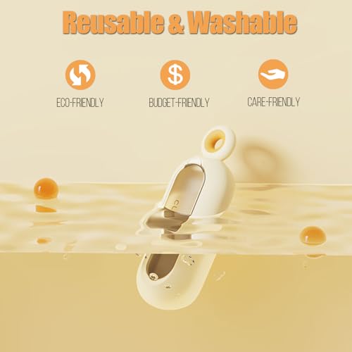 Image of Lint Roller Resuable for Clothes, Magic Self- Cleaning Pet Hair Remover for Cats Dogs Fur, Portable Washable Pet Hair Removal Tool Brush for Curtain, Carpet, Bedding, Sofa, Couch, White