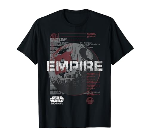 16STRO033 Star Wars Rogue One Death Star Specs Maglietta
