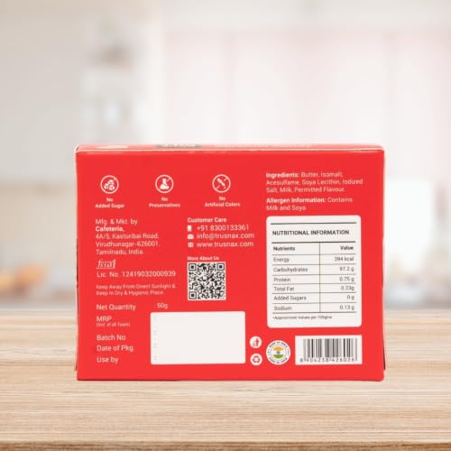 Image of TruSnax SugarFree Hard Candies | Caramel Flavour Candy | Diabetic Friendly Toffee | No Added Sugar | 100g(50 * 2)