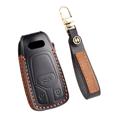 Étui clé Audi en cuir véritable premium pour protéger votre clé connectée avec élégance