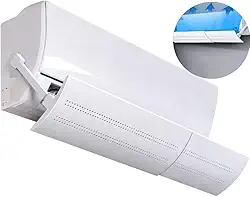 Defletor de Ar Condicionado Direciona o Vento com Regulagem de Ângulo - Tamanho 50cm a 100cm
