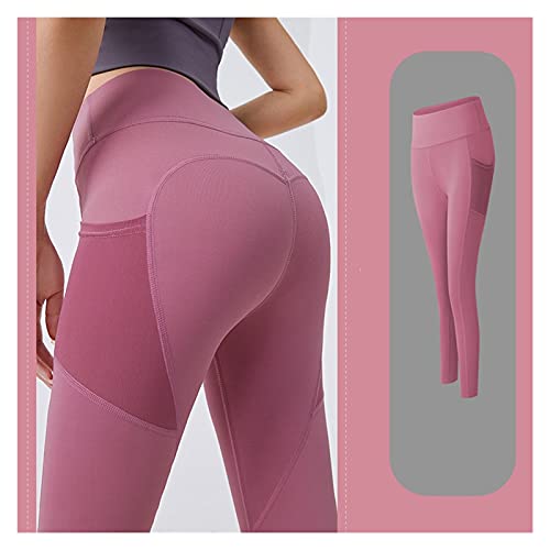 QSCTYG Yogabyxor för kvinnor, med ficka, plusstorlek, leggings, sport, flicka, gymleggings för kvinnor, magkontroll, joggingtights för kvinnor,...