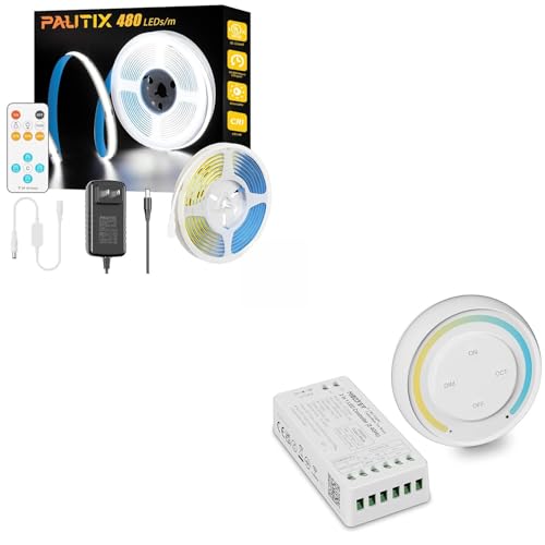 Tira LED COB 5m 2400 LEDs Blanco Día 6000K Dimmable 24V miniatura 1