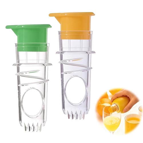 2 Pièces Presse citron manuel, Presse Citron et Orange avec Base Antidérapante, Presse Agrume Manuel Robuste pour Cuisine, Bar, Restaurant, Facile à Nettoyer