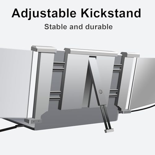 Image of Laptop Screen Extender, 14 inch Portable Triple Monitor for Laptops 315 Rotate| Plug and Play| 1080P| FHD, Laptop Monitor Extender for 13.5~16.5 inch Laptops, HDMI /USB-A /Type-C,for Mac /Wins /Android /Dex