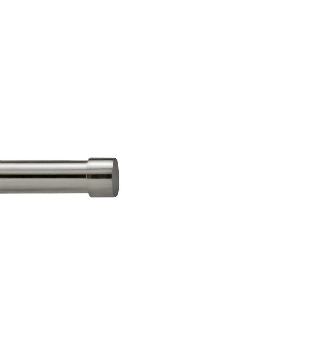 Your Home Online Set Of 2 End Finials For 19mm Curtain Pole Rod Brushed Chrome (Riga Finial)
