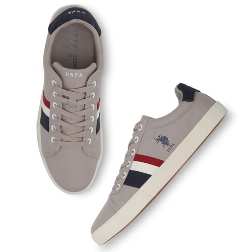 U.S. POLO ASSN. Men's Canvas Sneaker Grey