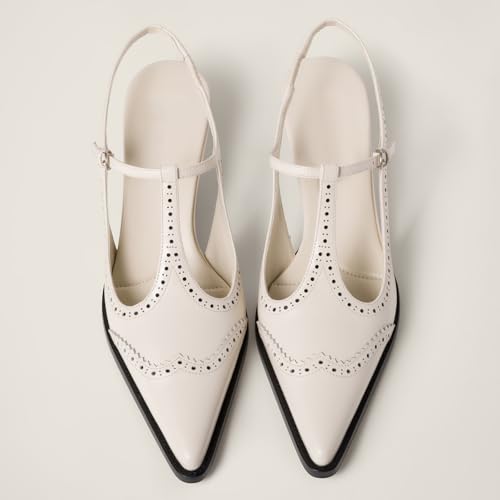 Womens Pointed Toe Pumps Heels Slip on Women's Mules & Clogs Kitten Heels Sandals Dress Slingback Pump Heels3