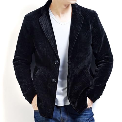 GATMSTZ Blazer Jacket Men Casual Corduroy Suit Sport Coat Vintage4