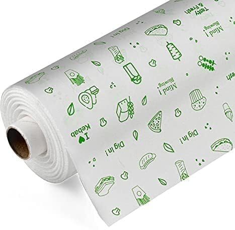 Image of Multipurpose Food Wrapping Paper Eco-Friendly Good Quality Food Grade Butter Paper Food Storage Roll for Sandwich, Cheese, Fruit, Bread, Snacks (25mtr)