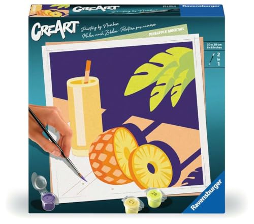 Disfruta pintando Piña Colada con el set Ravensburger CreArt 2