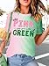 Woman Musical Movie Shirts Musical Girls Tee Birthday Gifts Fan Tee Casual Short Sleeve Tops Pink Green