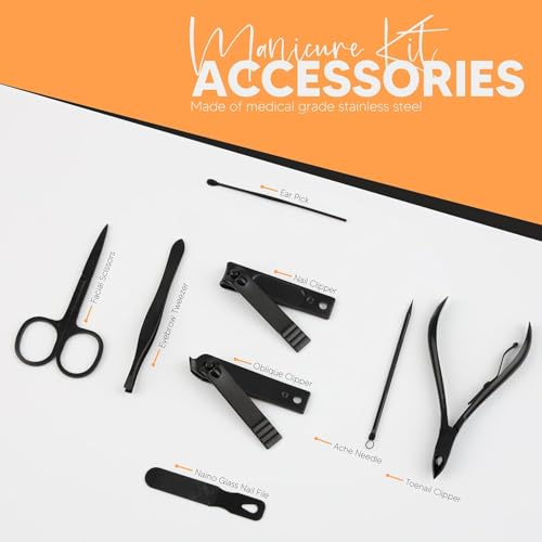 Image of Manicure Pedicure Kit for Women | Manicure Pedicure Kit Products | Manicure Kit for Women | Pedicure Tools for Feet | Nail Cutter Kit | Pedicure Set | Mani Pedi Kit | (Set of 30)