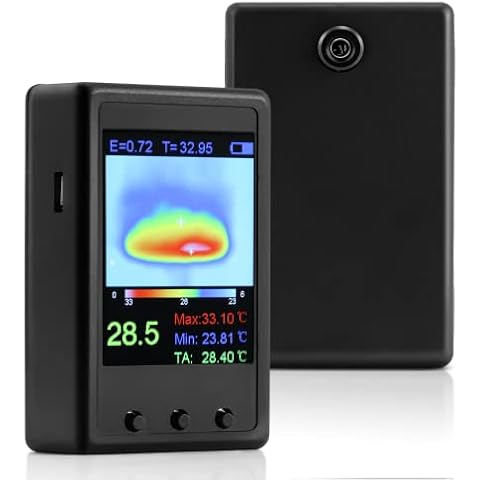 Antstone Handheld Thermal Imager Pocket Thermal Imaging Camera Mini Thermograph Camera 2.4 Inch Display Screen Cover