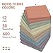 12 Pads Sticky Notes, 3x3 inches, Neutral Boho Self-Stick Note Pads, Perfect for Office, Study, and Daily Life Organization - Vintage Colors