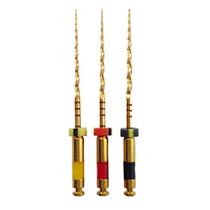 Image of NiTi Reciprocating Solo Gold Files 25mm Pack of 6 (Assorted Size=20-06, 25-08, 40-08, 50-05)