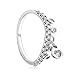 Produktbild MANXUEUP Ring Authentic 925 Sterling Silver Original Chandelier Water Droplet Pan Ring for Women Charm Gift Jewelry,58Mm