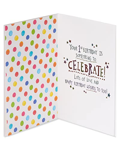 Image of Papyrus 1st Birthday Card (Something To Celebrate)