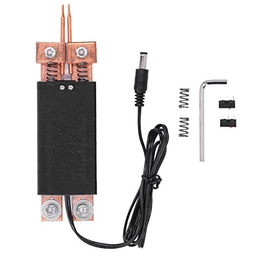 FLEXMAN Battery Spot Welder, High Efficiency Integrated Type Spot Welding Pen, Automatic Spot Welding Equipment with Double Springs for Battery Spot Welding Machine (Black)