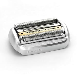 94M Scherkopf für Braun Series 9, Ersatzscherkopf Kompatibel mit Braun Serie 9 Pro S9 Elektrorasierer, Scherblatt Passend für 9465cc, 9417s, 9390cc, 9290cc, 9095cc, 9050cc（Silber）