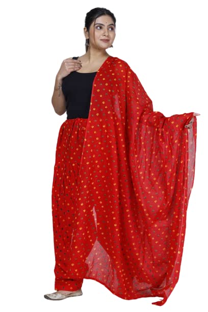 KHEEAA Fashion's Womens Cotton Bandhani(DOT) Printed Patiala Salwar with Matching Dupatta (Free Size)-picture-13