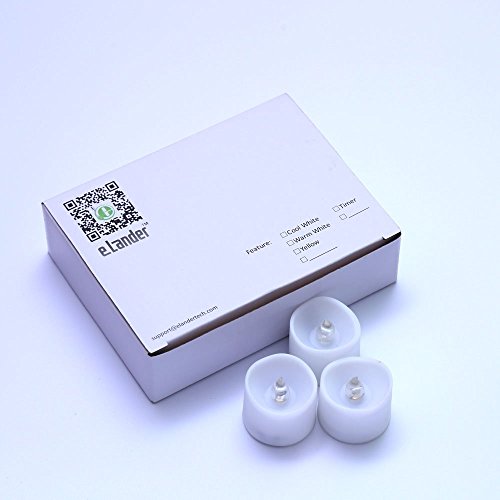 eLander-LED-Tea-Lights-Flameless-Candle-with-Timer-6-Hours-on-and-18-Hours-Off-14-x-13-Inch-Warm-White-12-Pack