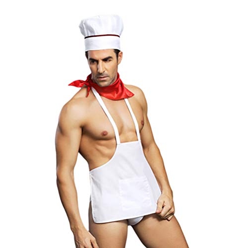 VALICLUD 1 Set Männer Sexy Kostüm Erotische Cosplay Kochen Chef Schürze...