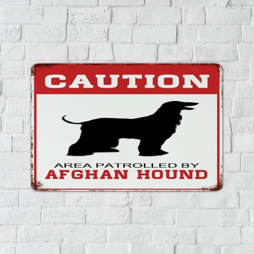 Panneau Afghan Hound pour sécuriser la porte et signaler la zone - 6