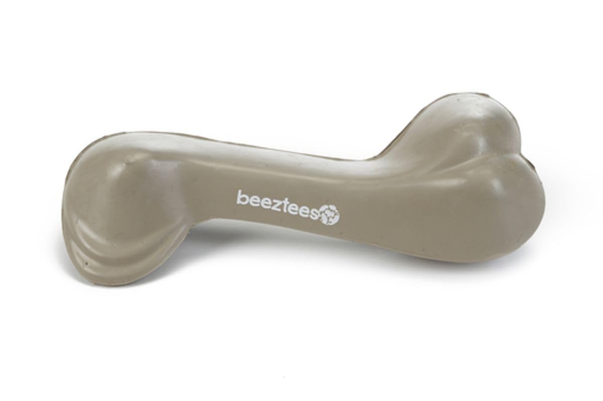 Beeztees Köpek Oyuncağı, İçi Dolu Kemik, Kauçuk, Bej, 14cm