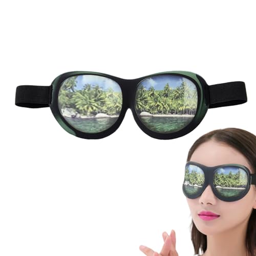 Antifaz de viaje - Máscara para dormir de viaje, máscara para dormir divertida | Ojos delicados con la piel, visera transpirable y para la vida cotidiana, camping, Ripos