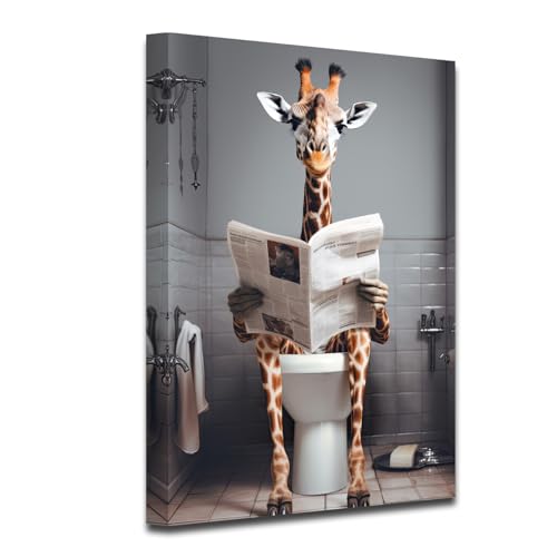 Toile murale amusante girafe pour donner du sourire a vos enfants au quotidien
