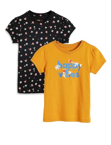 Image of Amazon Brand - Symbol Girls 100% Cotton Graphic Printed Half Sleeves Regular fit T-Shirt