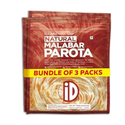ID Natural Frozen Malabar Parota Value Pack 3 x 400g - Bundle Pack