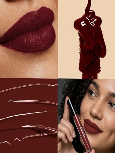 Image of FLiCKA Tomato Liquid Lipstick| Transfer Proof, Smudge Proof, Non-Sticky, Creamy Lightweight Lipstick For Women, Shade 5, 2ml