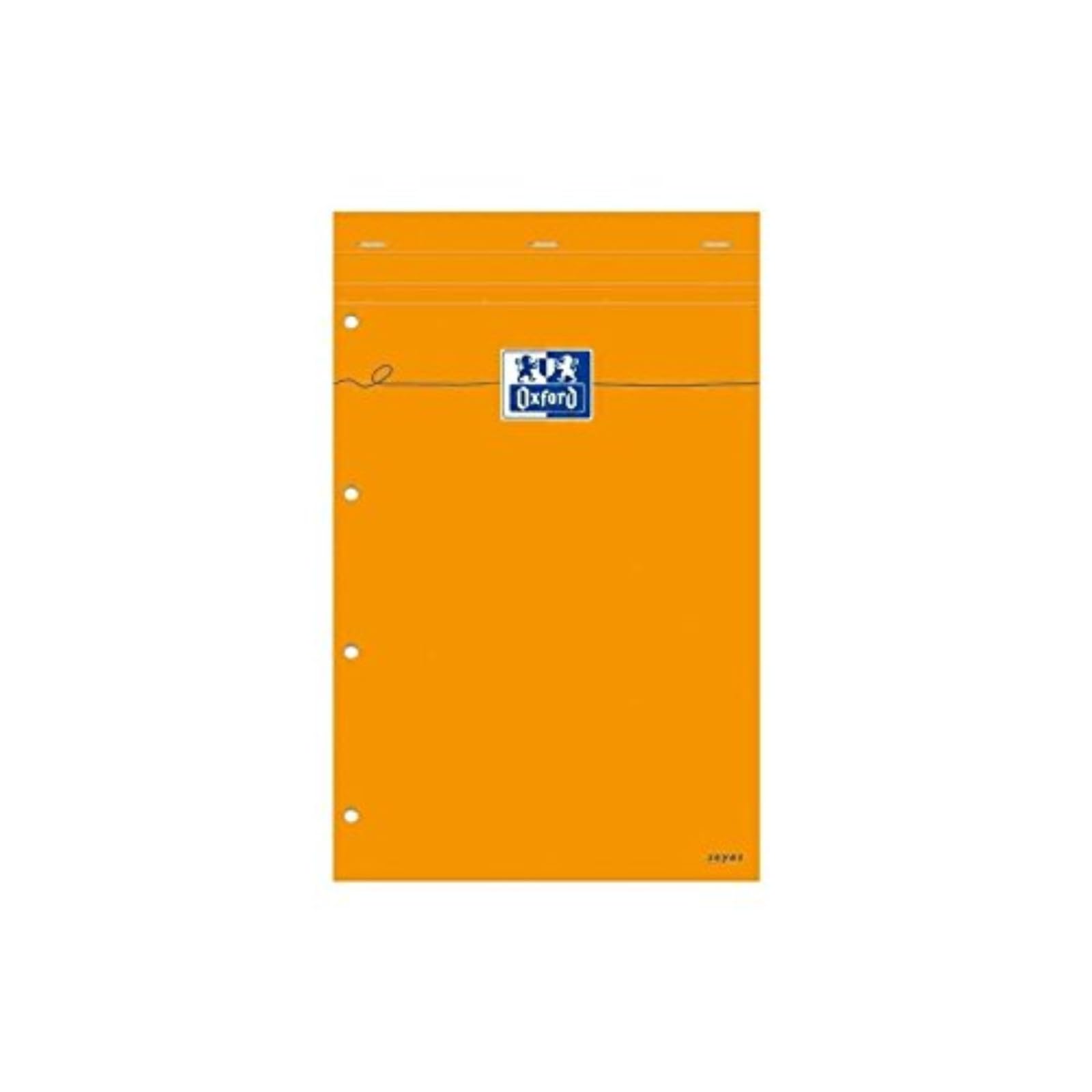 Oxford - bloc-​notes Seyès, 80 feuilles, 210 X 315 mm, orange