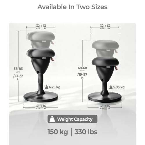 Image of Tervo Model W - Wobble Stool - Ergonomic Standing Desk Chair - Sit Active