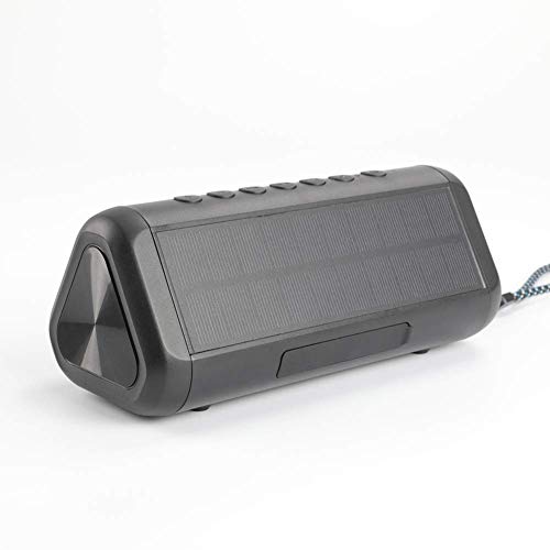 Solarbetriebene Lautsprecher Bluetooth-ladegerät Wiederaufladbare wasserdichte Tragbare Power Bank Wireless Tf-Karte Sound Subwoofer Geeignete