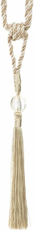 JSEIAJB 2Pcs Tassels Curtain Tieback DIY Room Accessories Bead Hanging Ball Holdback Tie Rope Bandage Home Decorative