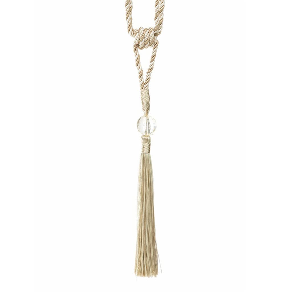 Générique 2 Pcs Glands Rideau Embrasse DIY Chambre Accessoires Glands Perle Suspendue Boule Retenue Cravate Corde Bandage Décoratif À La Maison (Couleur : A, Taille (A comme Le Montre l'image)