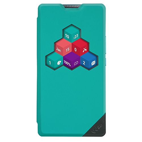 WIKO Wicube Coque Smart Folio Robby 3g bleen