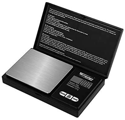 electromax Premium Digital Scales 0.01g - 200g, Digital Weighing Scales, Pocket Scales for Gold, Jewellery, Food, Coffee, Herbs, Powder with Back-lit LCD Display"Batteries Included"
