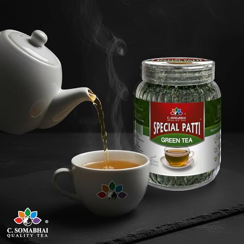 Image of C Somabhai Plain Green Tea 100g | Pure & Natural Loose Leaf Green Tea | Rich in Antioxidants | Supports Weight Management | Calming Herbal Drink | Zero Sugar Daily Wellness | Refreshing Taste