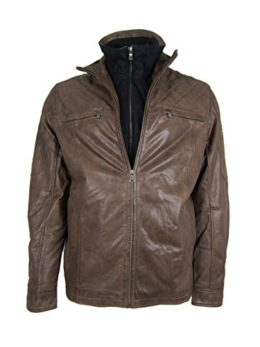 Preisvergleich Produktbild Molltan Sweden - Herren - Lederjacke / Echtleder - Cancum Goat Galaxy - Braun Gr.50