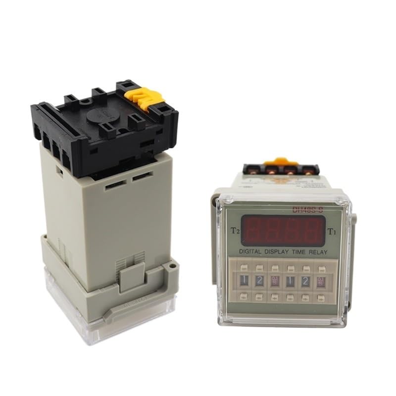 Temporizador doble DH48S-S AC220V para automatizar sistemas de riego y bombeo temporizado