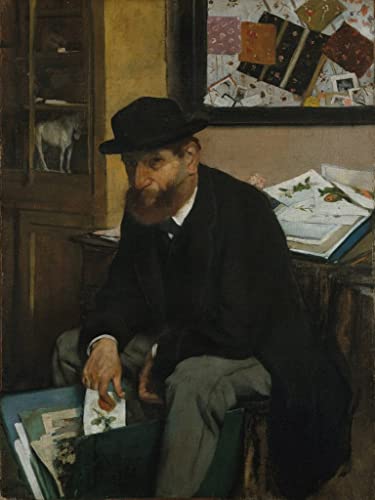 Portrait Edgar Degas le collectionneur d'estampes affiche sur toile pour vibrer au rythme de l'art