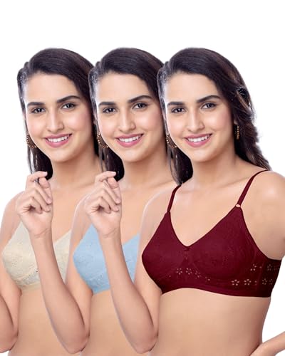 Image of Brida Italia Women's Cotton Minimizer Saree Bra | Full Coverage | Non-Padded, Wire-Free | Comfortable Daily & Ethnic Wear