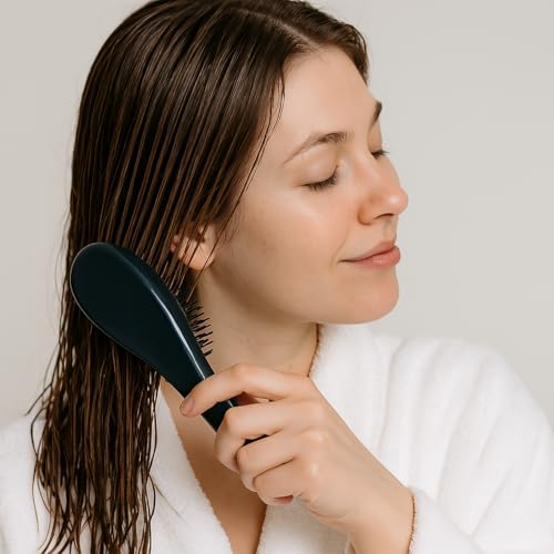 G.B.S Wave Detangling Brush Set for Curly Hair, Thick, Straight & Natural Hair - Gentle Detangler Hair Brush for Women, Kids & Toddlers with Flexible Bristles -Hairbrush for Wet & Dry detangle