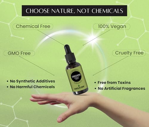 Image of Earth N Pure Oregano Essential Oil Undiluted, Natural and Therapeutic Grade - 50 ml