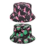2 Piezas De Sombreros De Flamenco Negro, Sombreros Para El Sol De Pesca, Sombreros Para El Sol De Playa, Sombreros De Barril Casuales, Ropa Y Accesorios De Moda.